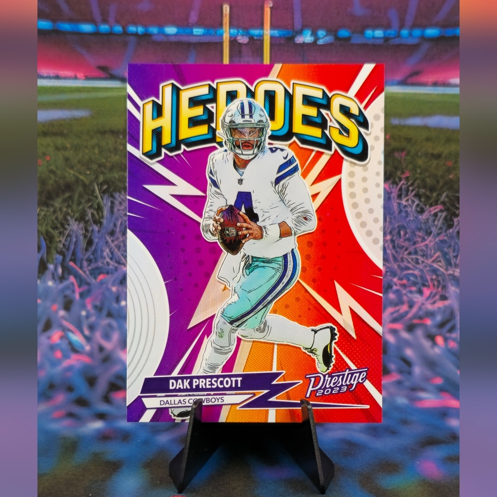 2023 Panini Prestige Dak Prescott Heroes Insert #H-3 Dallas Cowboys